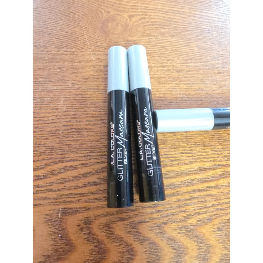 2X L.A. Colors Beautifully‎ Bewitched Glittery Sparkling Silver Mascara C41873